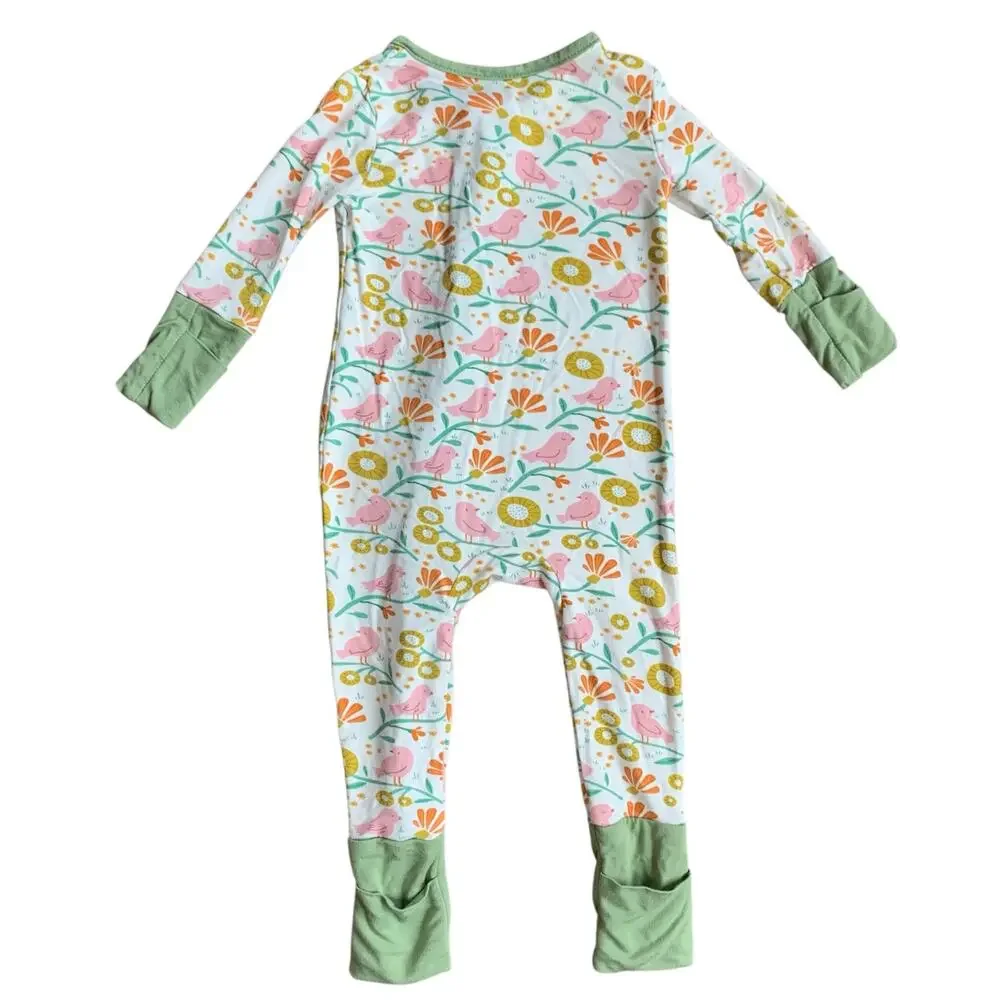 Teach Leanbh Bamboo Bird & Flower Zippy